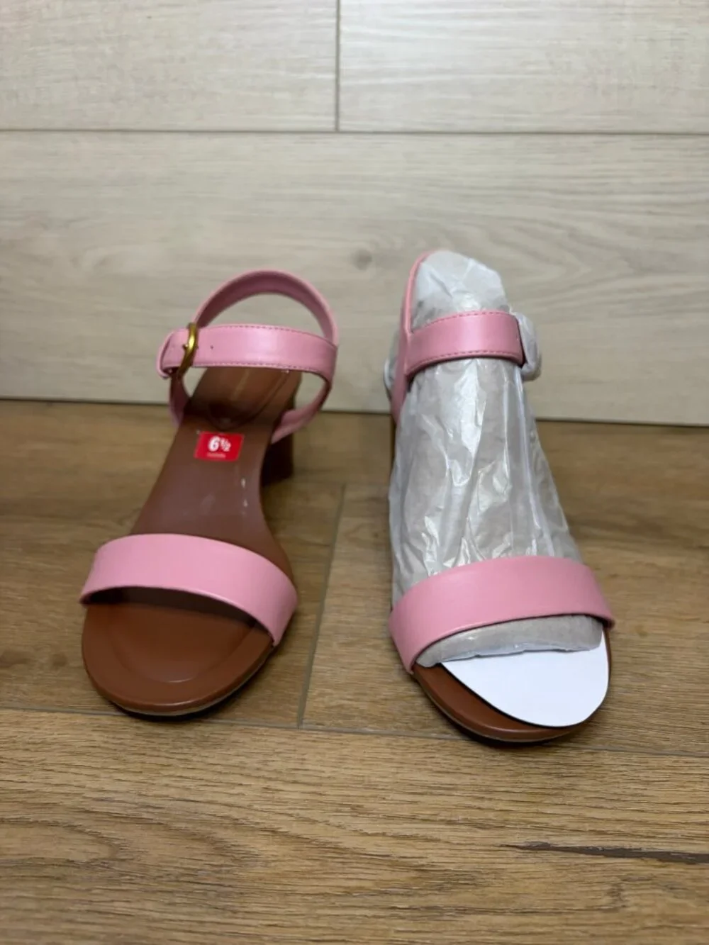 Giani Bernini Hadleyyp Women Blush Blom Strappy Sandals Heel 6.5M - Picture 2 of 6